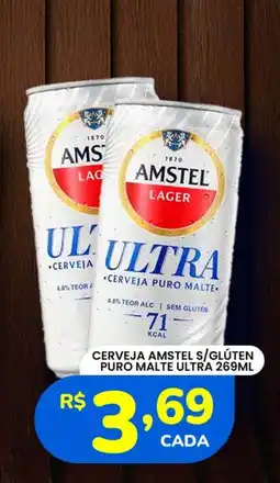 Supermercado Bergamini Cerveja amstel s/glúten ultra oferta