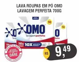 Supermercados Varandas lava roupas em pó omo lavagem perfeita oferta