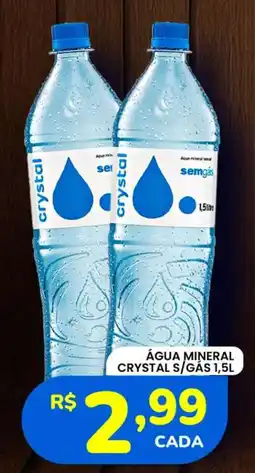 Supermercado Bergamini Água mineral crystal s/gás oferta
