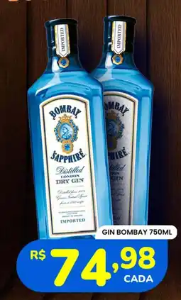 Supermercado Bergamini gin bombay sapphire oferta
