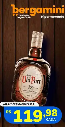 Supermercado Bergamini Whisky grand old parr 1l oferta