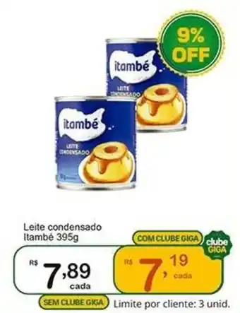 Leite condensado itambé