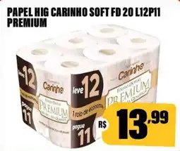 Miranda Supermercados Papel hig carinho soft fd 20 l12p11 premium oferta