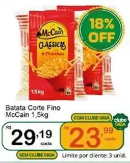 Giga Atacado Batata Corte Fino McCain oferta