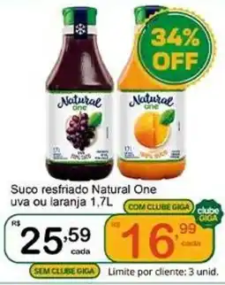 Giga Atacado Suco resfriado natural one oferta