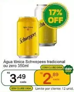 Giga Atacado Água tônica Schwepeees tradicional ou zero oferta