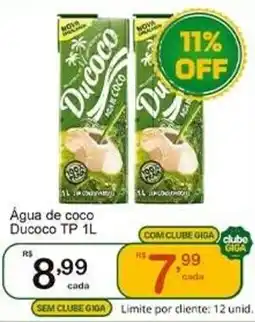 Giga Atacado Água de coco Ducoco oferta