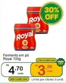 Giga Atacado Fermento em pó royal oferta