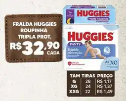 Bonanza Supermercados Fralda huggies roupinha tripla prot. oferta