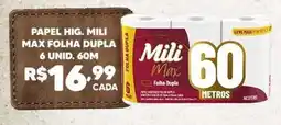 Bonanza Supermercados papel hig. mili max folha dupla oferta