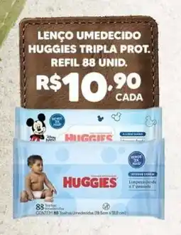 Bonanza Supermercados lenço umedecido huggies tripla prot. oferta