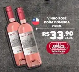 Bonanza Supermercados vinho rosé doña dominga oferta