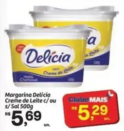 Fort Atacadista Margarina Delícia creme de leite oferta