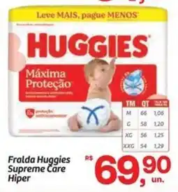 Fort Atacadista Fralda huggies supreme care hiper oferta