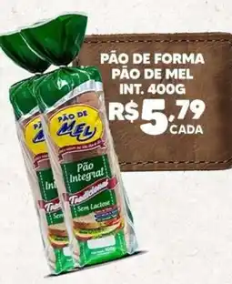 Bonanza Supermercados Pão de forma pão de mel oferta