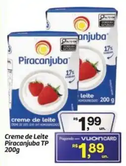 Fort Atacadista Creme de Leite Piracanjuba TP oferta