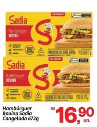 Fort Atacadista Hambúrguer Bovino Sadia oferta