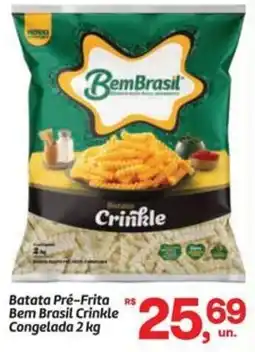 Fort Atacadista Batata pré-frita bem brasil crinkle oferta