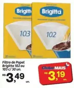 Fort Atacadista Filtro de Papel Brigitta 102 ou 103 oferta