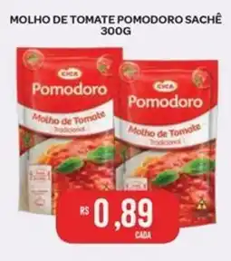 Atacadão Dia a Dia molho de tomate pomodoro sachê oferta