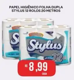 Atacadão Dia a Dia papel higiênico folha dupla stylus oferta