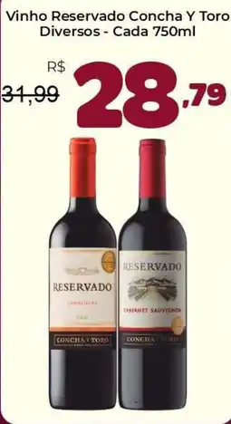 Unicompra Vinho reservado concha y toro oferta
