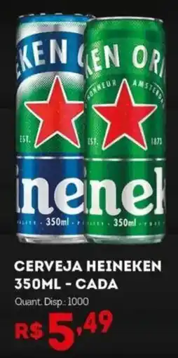 Bistek Supermercados Cerveja heineken oferta