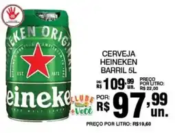 Alvorada Supermercados Cerveja heineken barril 5l oferta