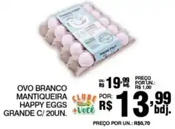 Alvorada Supermercados ovo branco mantiqueira happy eggs grande oferta