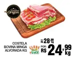 Alvorada Supermercados Costela bovina minga alvorada kg oferta
