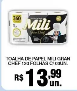 Alvorada Supermercados toalha de papel mili gran chef oferta