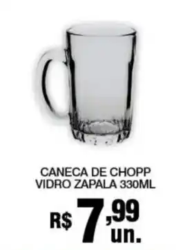Alvorada Supermercados Caneca de chopp vidro zapala oferta