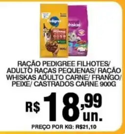 Alvorada Supermercados Ração pedigree filhotes/ adulto raças pequenas oferta