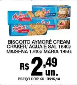 Alvorada Supermercados Biscoito aymoré cream craker/ água e sal oferta