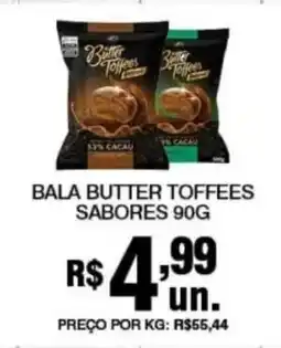 Alvorada Supermercados Bala butter toffees sabores oferta