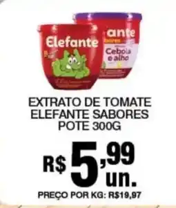 Alvorada Supermercados extrato de tomate elefante sabores oferta