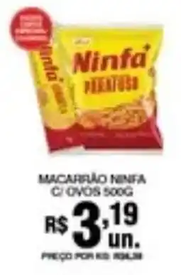 Alvorada Supermercados Macarrão ninfa oferta