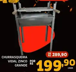 Bergamais Supermercados Churrasqueira vidal zinco grande oferta