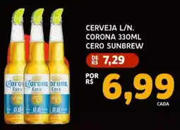 Bergamais Supermercados Cerveja l/n. corona 330ml cero sunbrew oferta