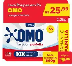 Big Bom Supermercados Lava Roupas em Pó OMO oferta