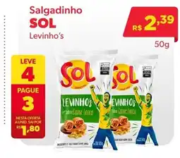 Big Bom Supermercados Salgadinho sol levinho's oferta