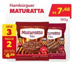 Big Bom Supermercados Hambúrguer maturatta oferta