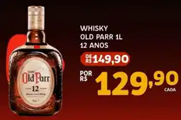 Bergamais Supermercados whisky old parr 1l 12 anos oferta