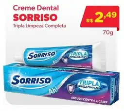 Big Bom Supermercados Creme Dental Sorrismo tripla limpeza completa oferta