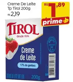 Brasão Supermercados Creme de leite tirol oferta