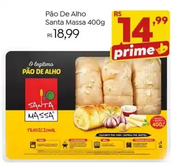 Brasão Supermercados Pão De Alho Santa Massa oferta