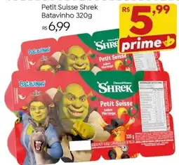 Brasão Supermercados Petit Suisse Shrek oferta