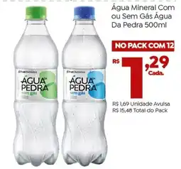 Brasão Supermercados Água Mineral Com ou Sem Gás Água Da Pedra oferta