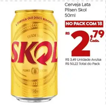 Brasão Supermercados Cerveja Lata Pilsen Skol oferta