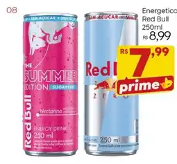 Brasão Supermercados Red Bull zero oferta